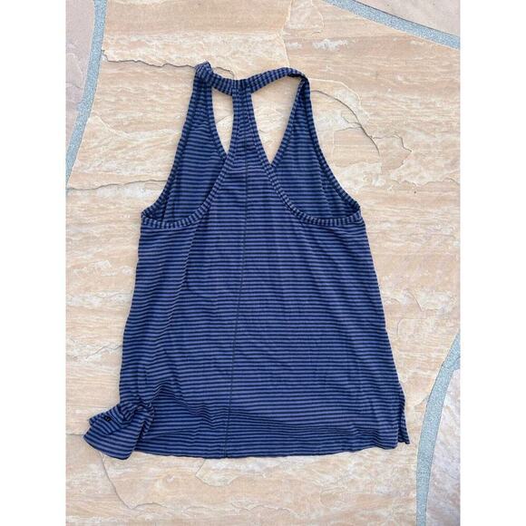 Lululemon Size M L See Measurements Dark Striped Long Racerback Tank Top MF - Picture 2 of 6